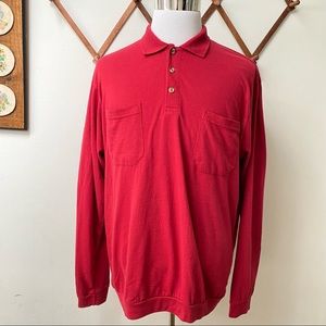 🍄 3/$30 Vintage 1980s Haband Polo Sweater Shirt